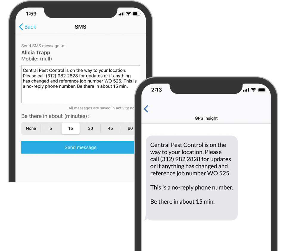 screenshot of Field Service Management